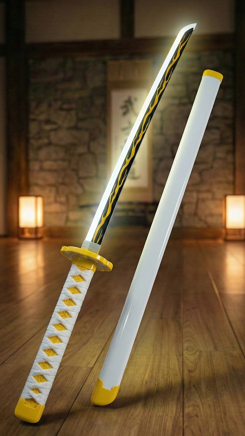 Zenitsu Agatsuma Sword LED Katana (104 Cm) | Hellzone