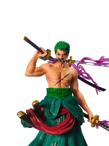 Roronoa Zoro Action Figure – One Piece [Three Sword With Dual Head] (25 CM)