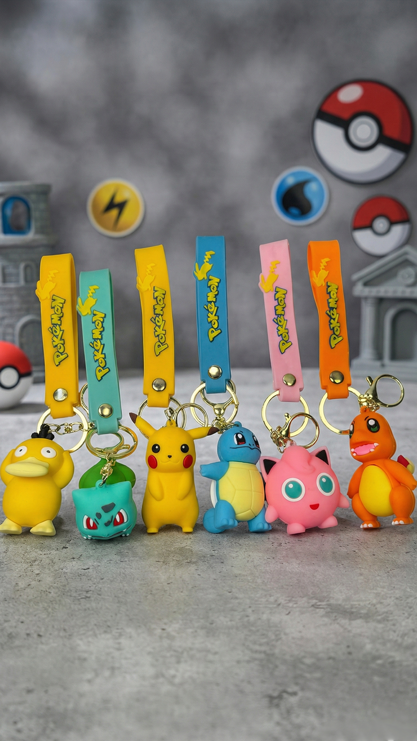 Pokemon 6 Piece Set Keychain | Hellzone