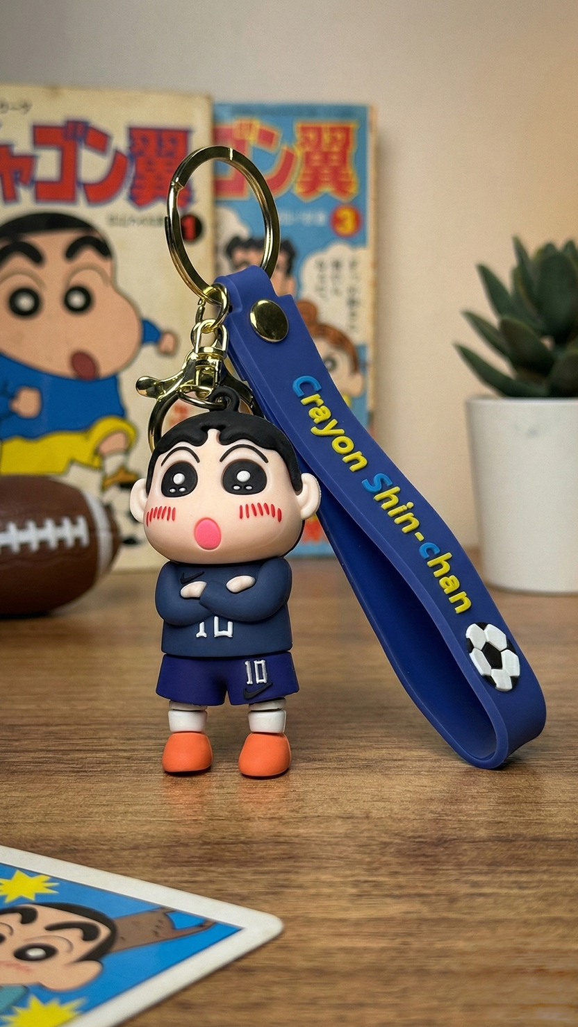 Shin-chan Argentina Soccer Messi Inspired Jersey Keychain | Hellzone