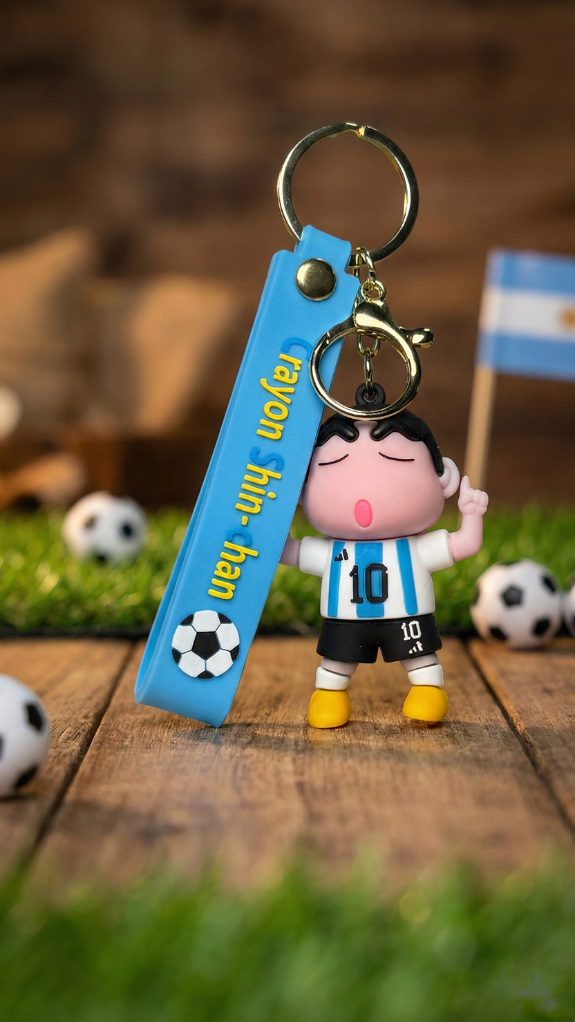 Shin-chan Messi Jersey Keychains | Hellzone