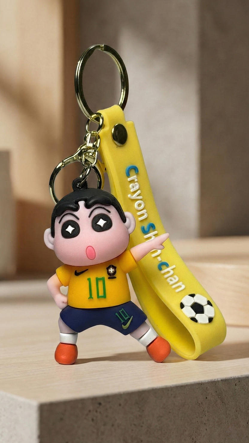 Shin-chan Brazil Football Brazil Edition Keychain | Hellzone