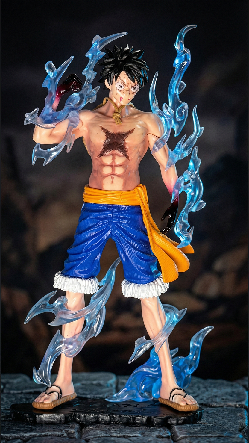 Monkey D. Luffy Gear 4 Battle-Damaged Action Figure (24Cm) Hellzone
