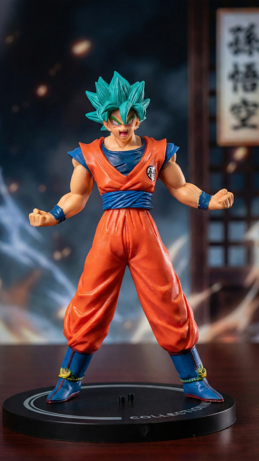 Goku Super Saiyan God Super Saiyan Action Figure (17Cm)