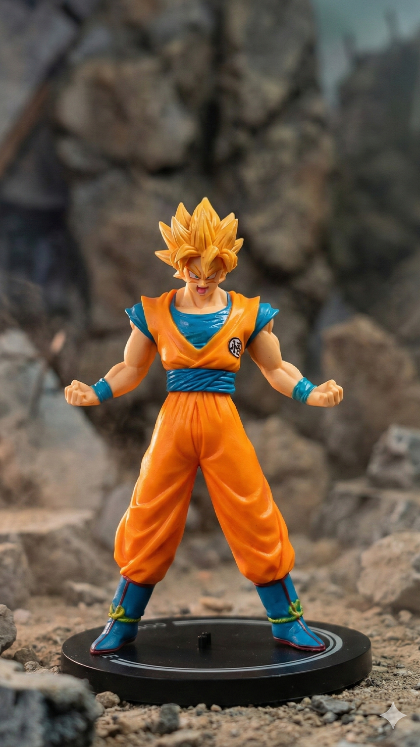 Goku Super Saiyan Standard Pose Action Figure (Dragon Ball Z) (17Cm)