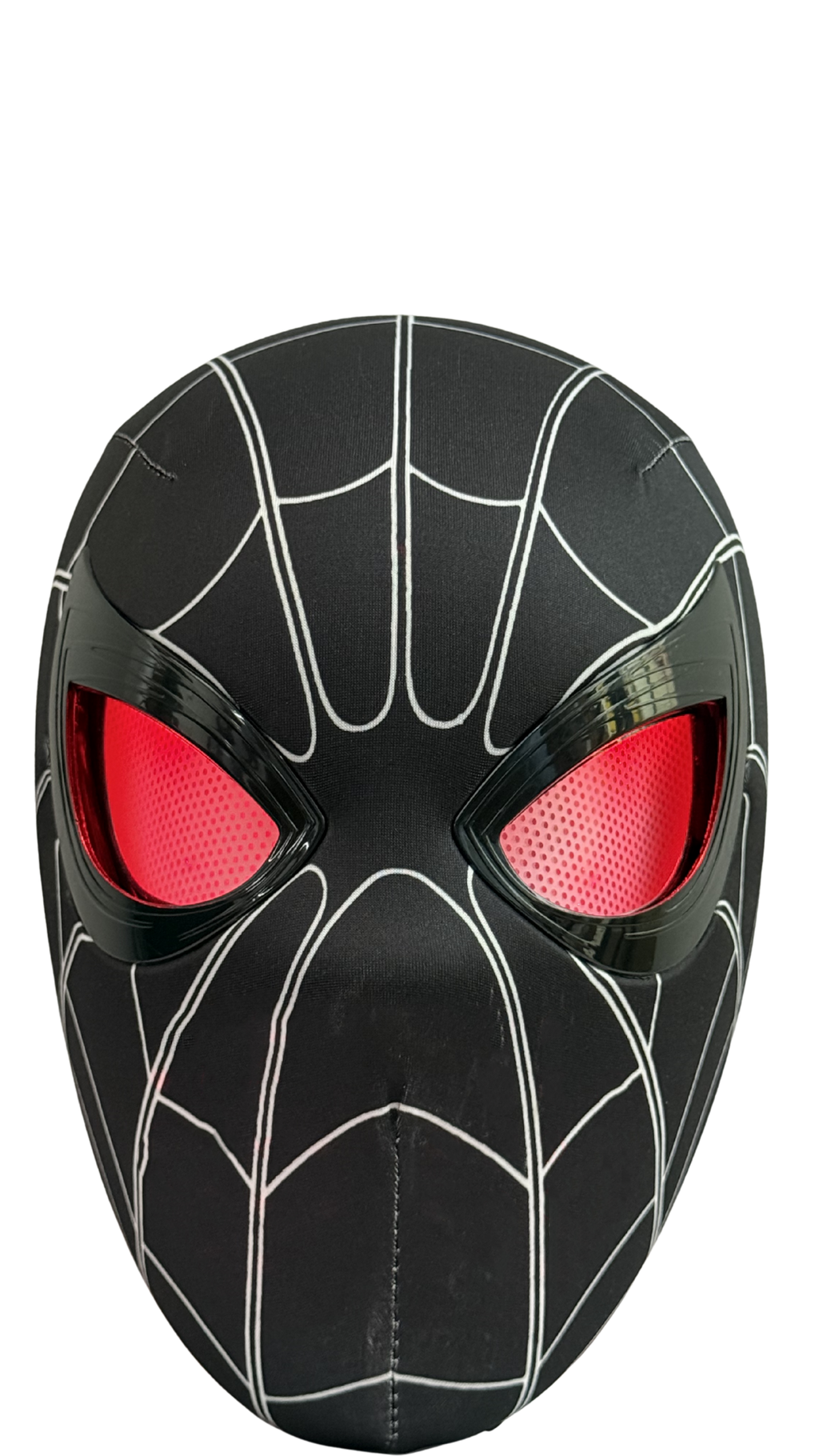 Black Spider-Man LED Mask with Glowing Red Eyes – Premium (10Cm) | Hellzone