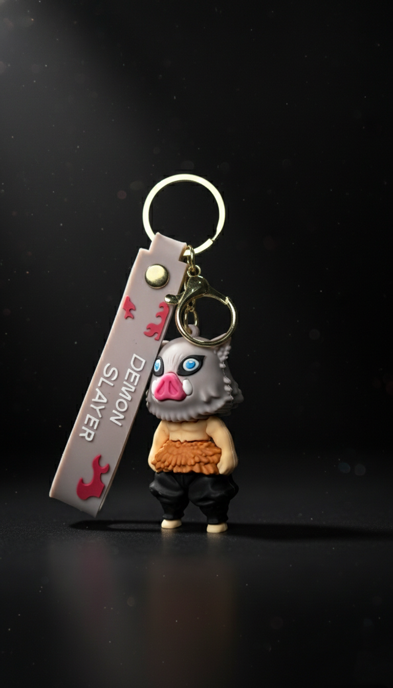 Inosuke Hashibira Boar Mask Keychain | Hellzone