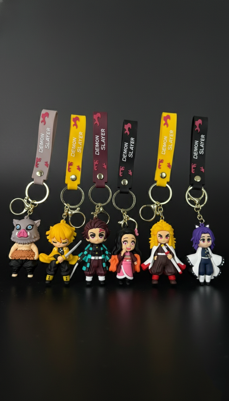 Demon Slayerc 6 Piece Set Keychain | Hellzone