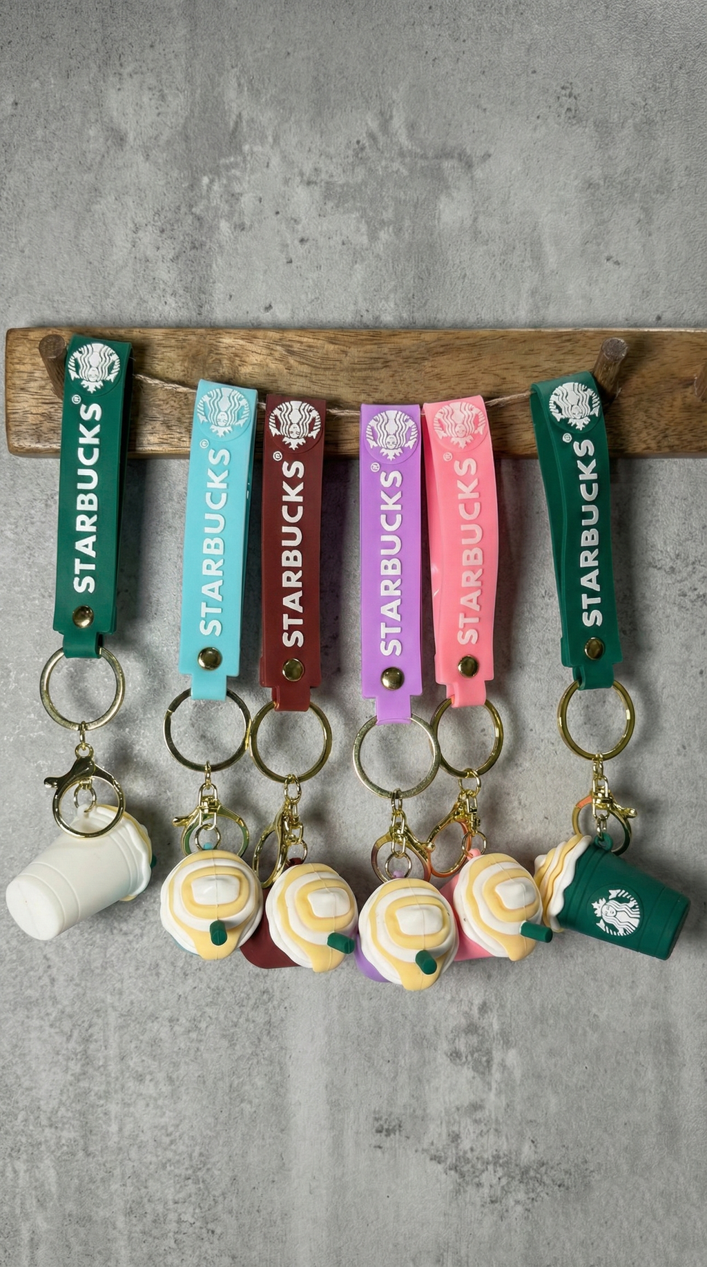 Starbucks Crossover Chibi 6-Piece Set Keychain | Hellzone