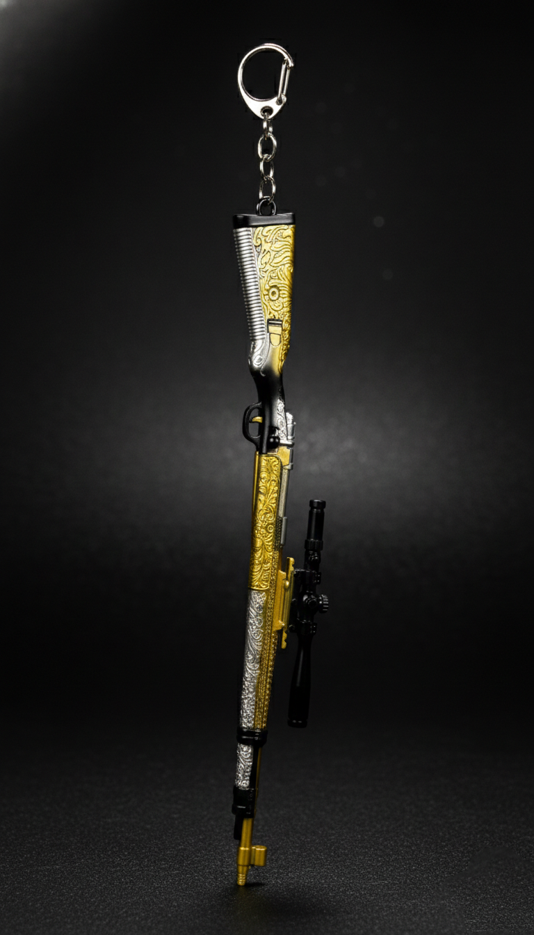 PUBG/BGMI Kar98K Sniper Rifle Gold & Silver Colour | Hellzone