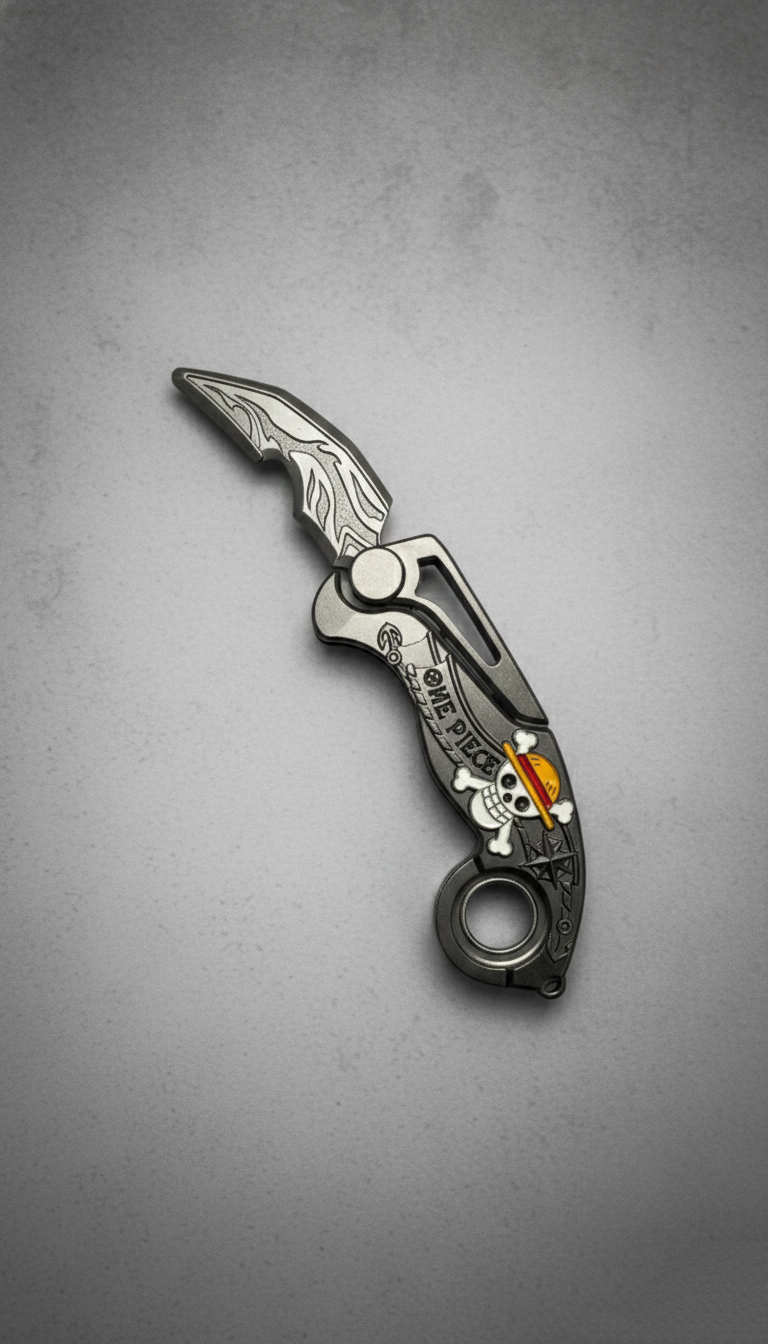One Piece Luffy Skull Karambit Folding Knife| Hellzone