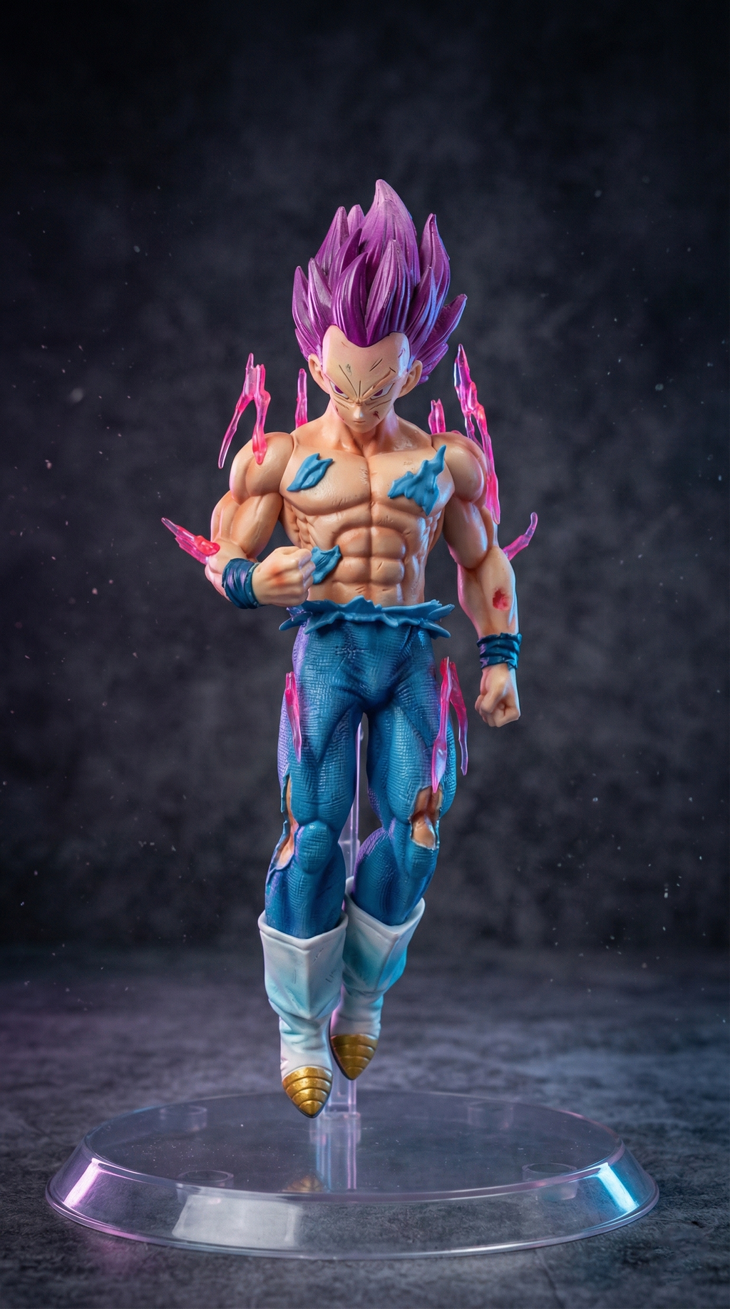 Vegeta Ultra Ego Action Figure with Pink Aura (24Cm) | Hellzone