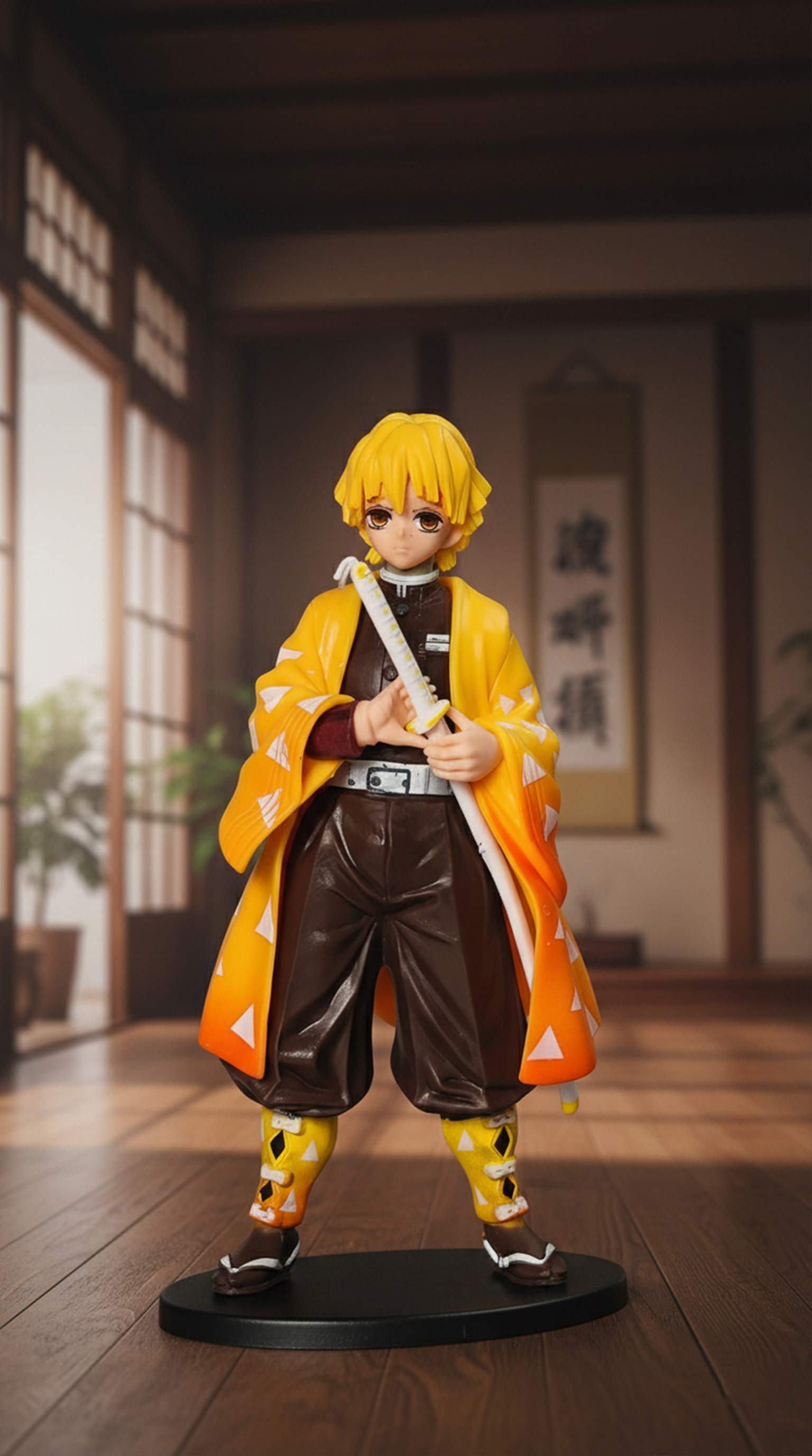Zenitsu Thunder Breathing Action Figure – Demon Slayer (15Cm)
