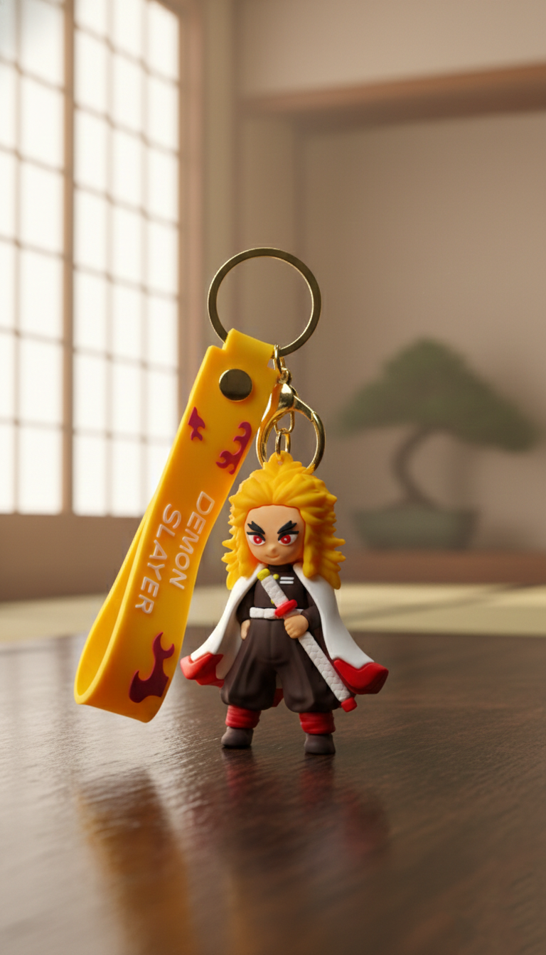 Kyojuro Rengoku Flame Hashira Keychain | Hellzone