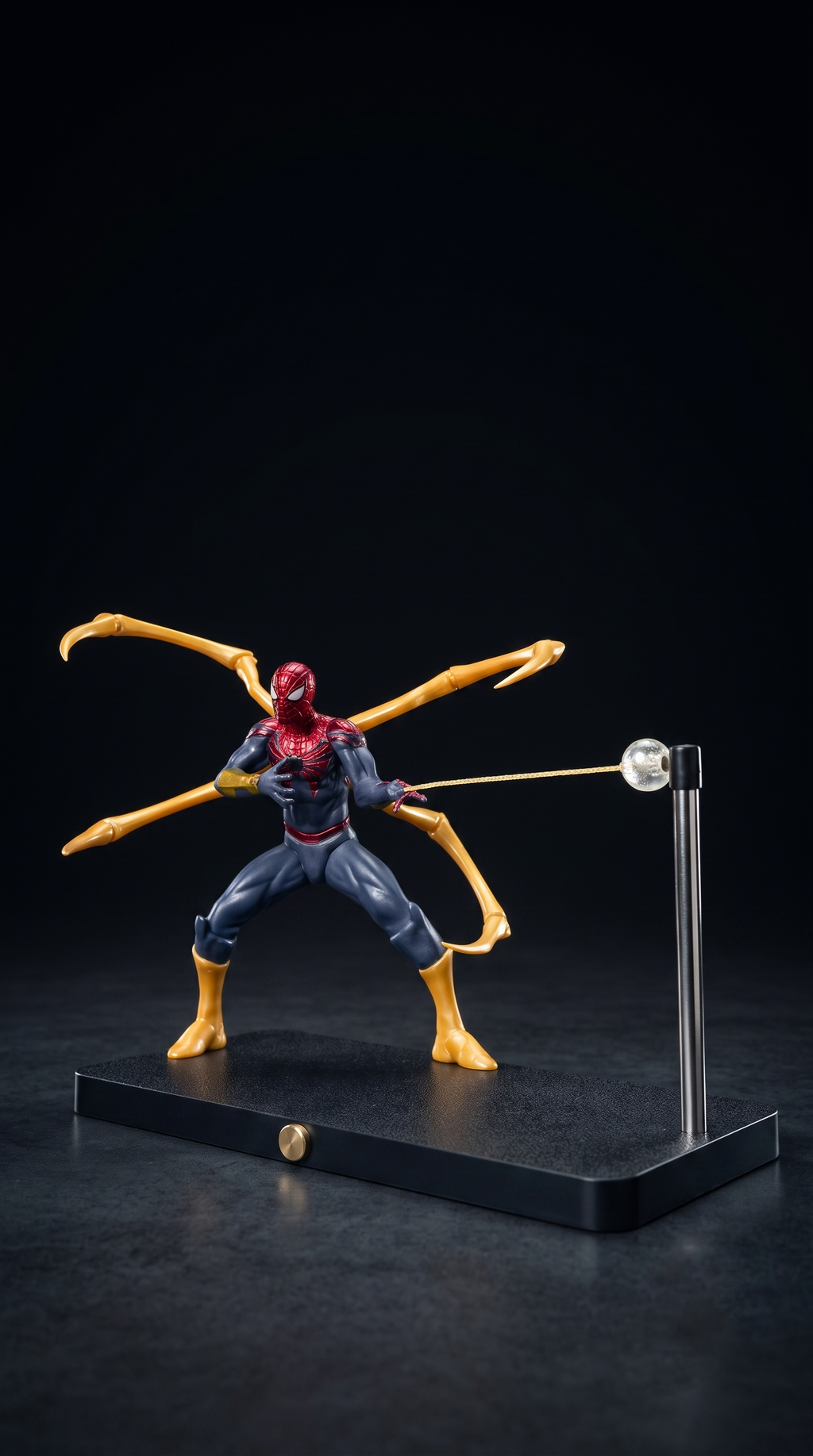 Spider-Man Action Figure with Yellow LED Desk Lamp | Hellzone