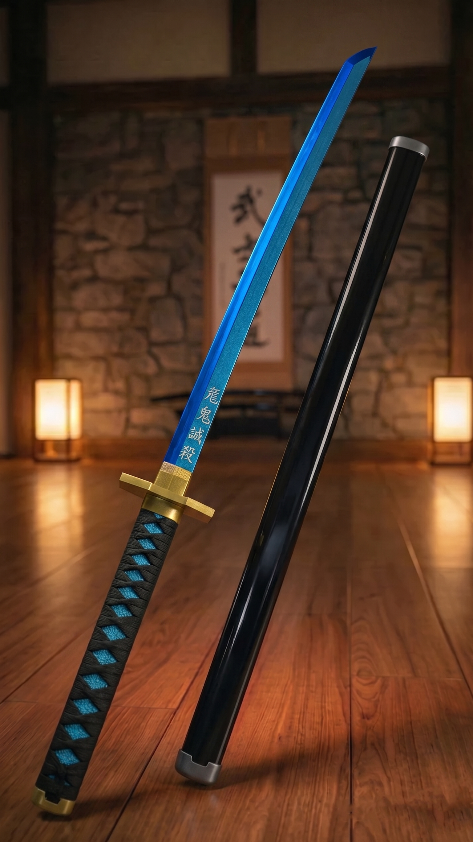 Muichiro Tokito Blue Nichirin Katana (104 Cm) | Hellzone
