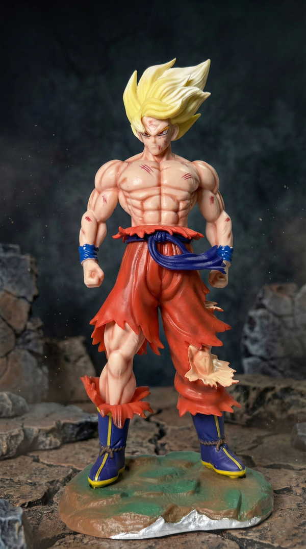 Super Saiyan Goku Saga Edition Action Figure (23cm)| Hellzone