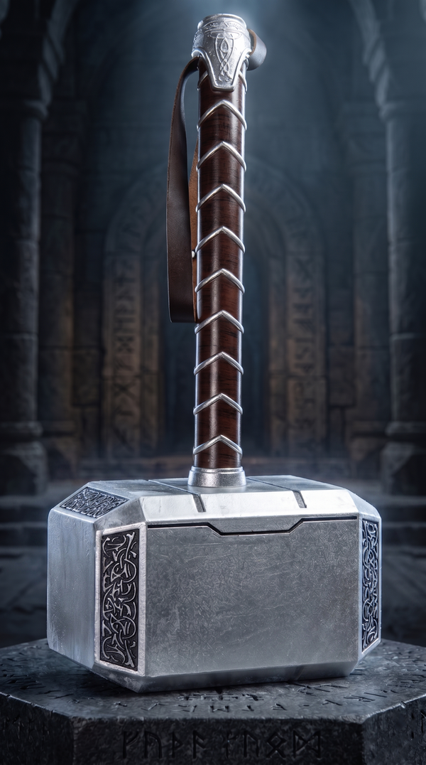 Thor's Hammer Mjolnir Premium Replica - High-Detail Cosplay & Display Item (45Cm) | Hellzone