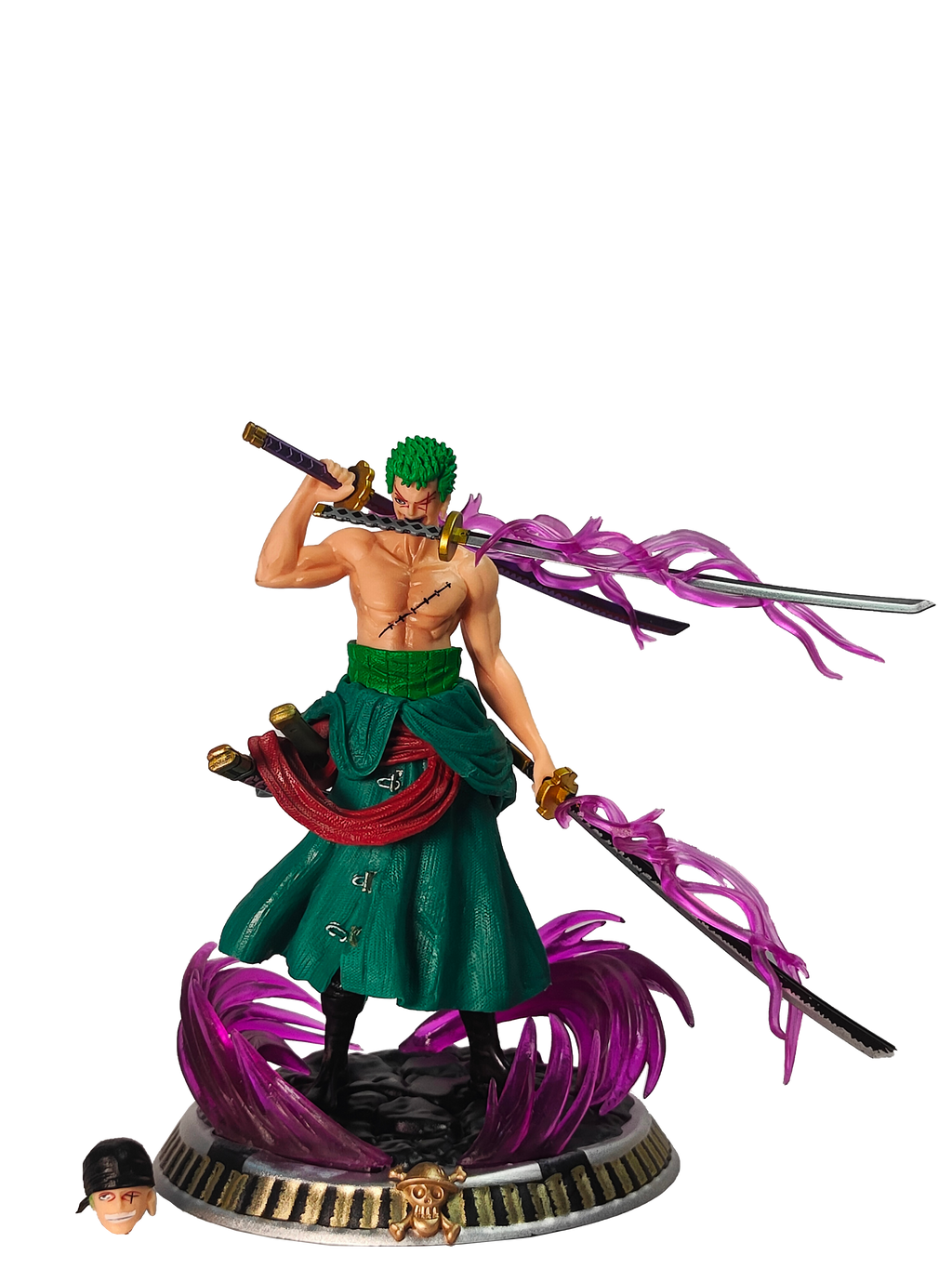 Roronoa Zoro Action Figure – One Piece [Three Sword With Dual Head] (25 CM)