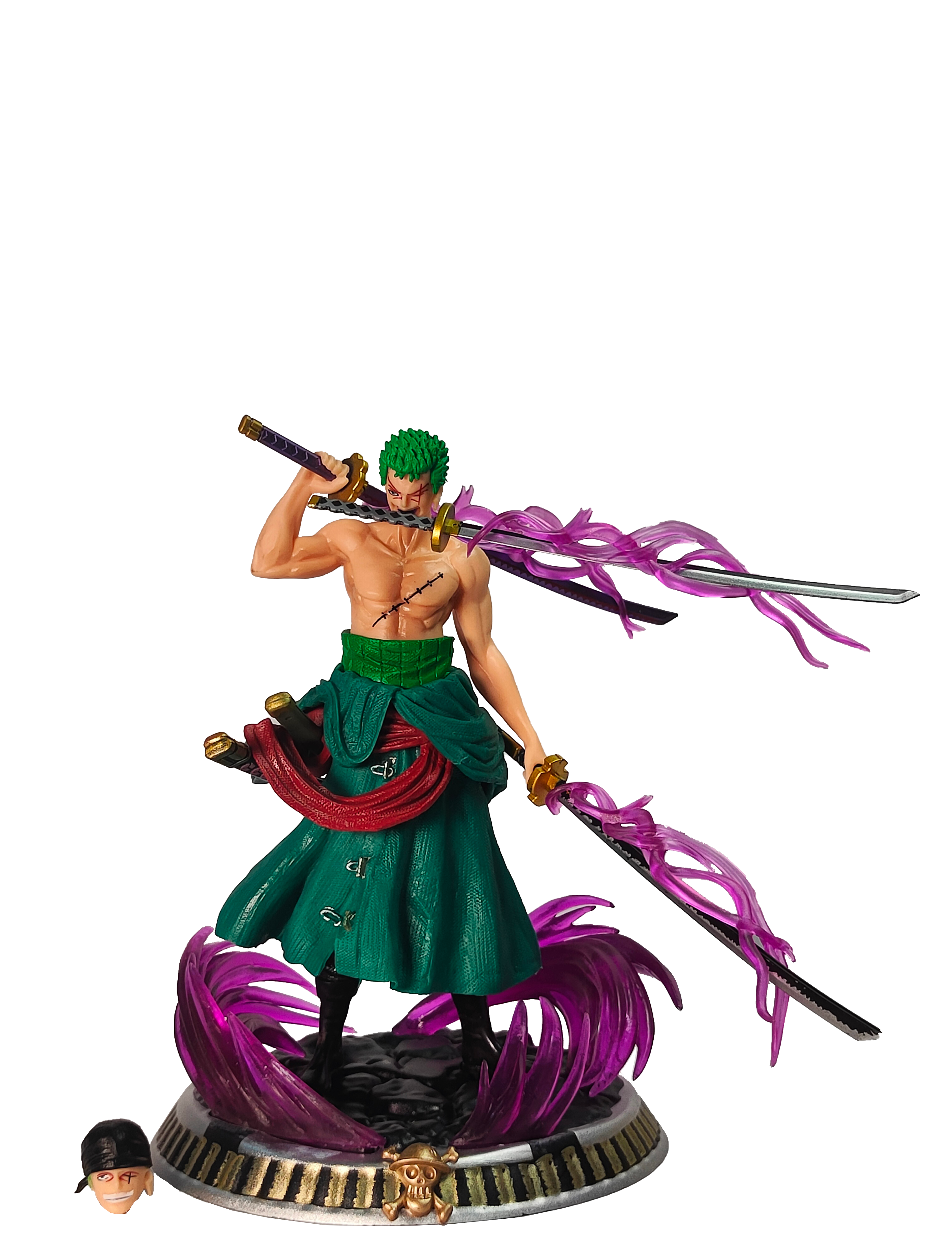 Roronoa Zoro Action Figure – One Piece [Three Sword With Dual Head] (25 CM)