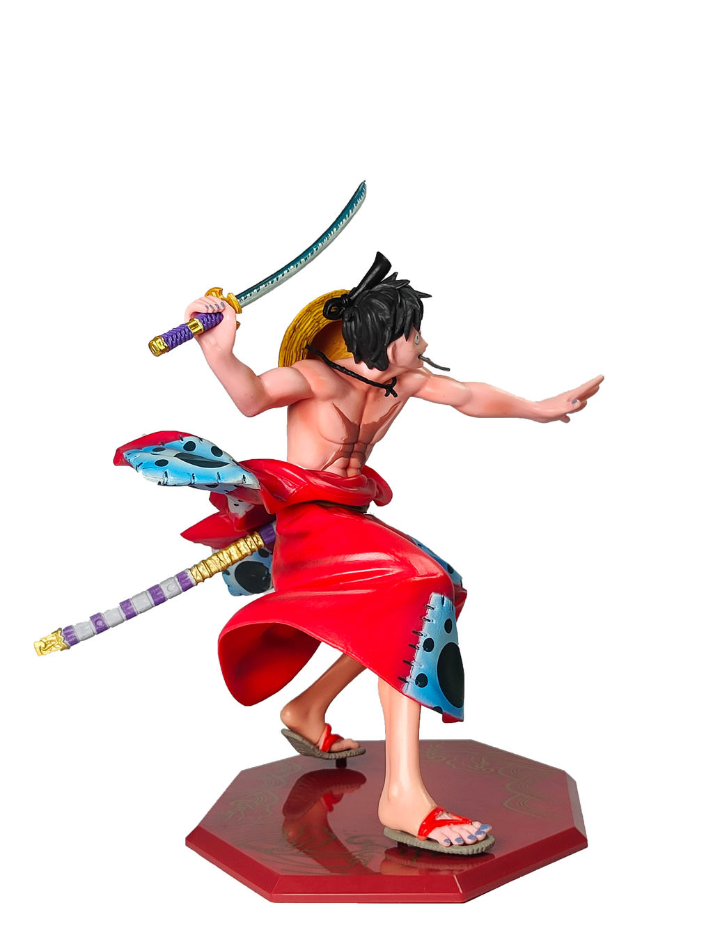 Monkey D. Luffy Dynamic Attack Pose with Katana Sword Action Figure (18Cm)