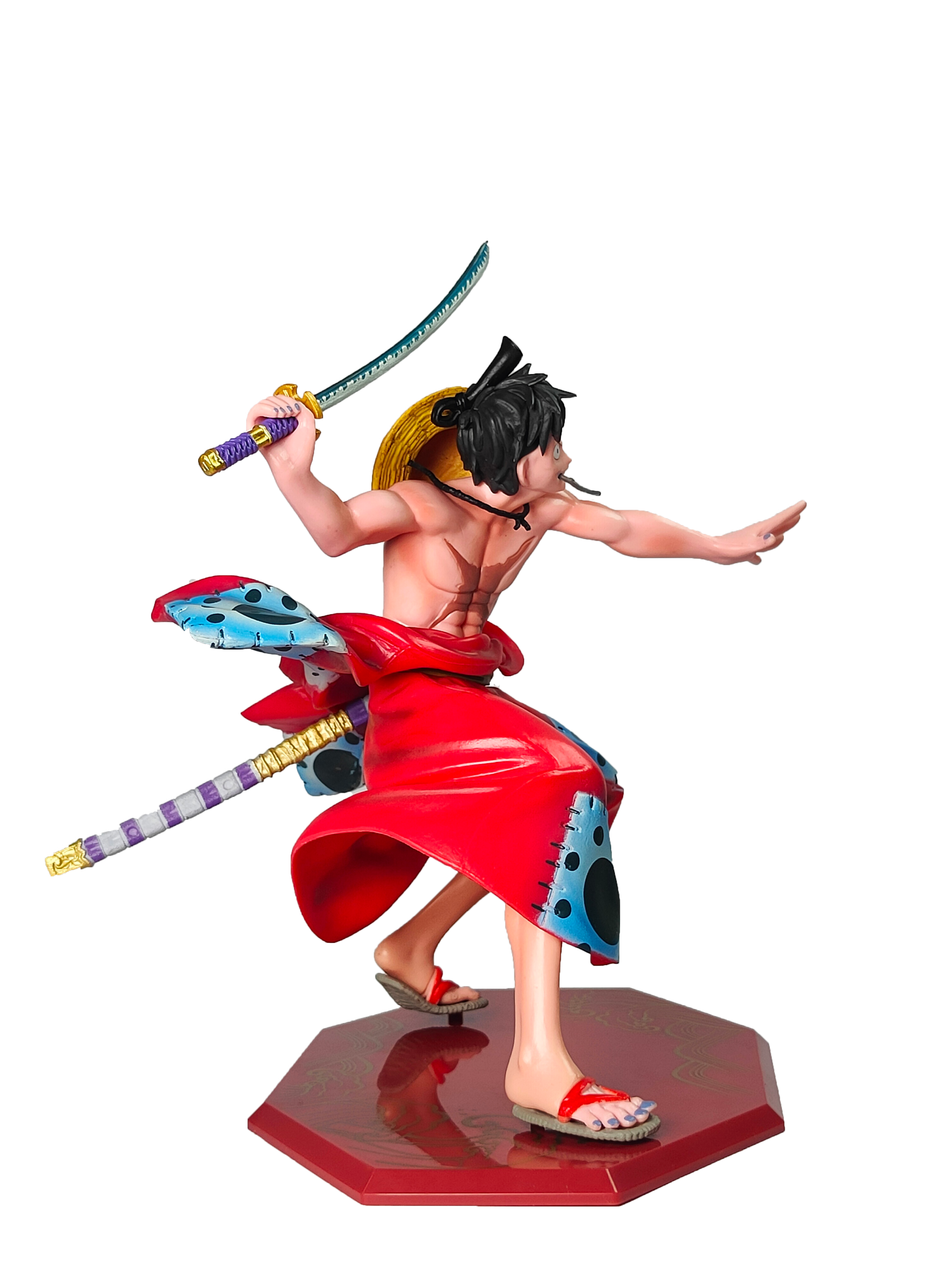 Monkey D. Luffy Dynamic Attack Pose with Katana Sword Action Figure (18Cm)