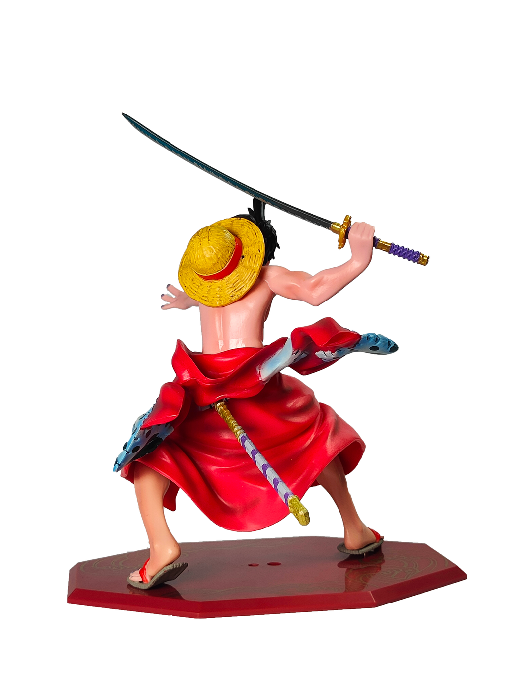 Monkey D. Luffy Dynamic Attack Pose with Katana Sword Action Figure (18Cm)