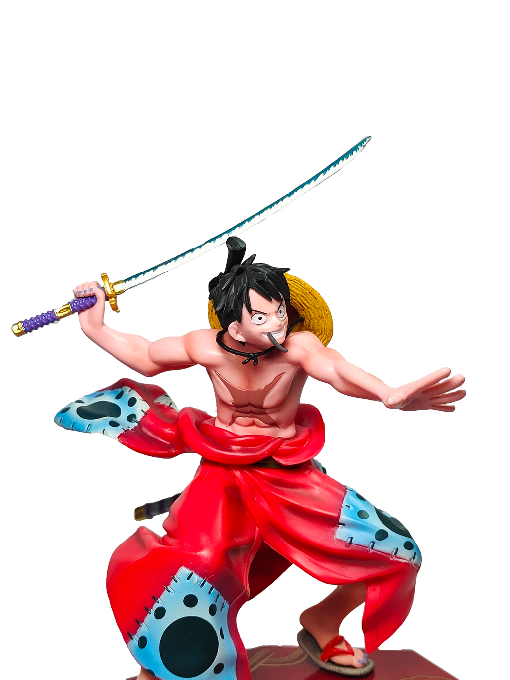 Monkey D. Luffy Dynamic Attack Pose with Katana Sword Action Figure (18Cm)