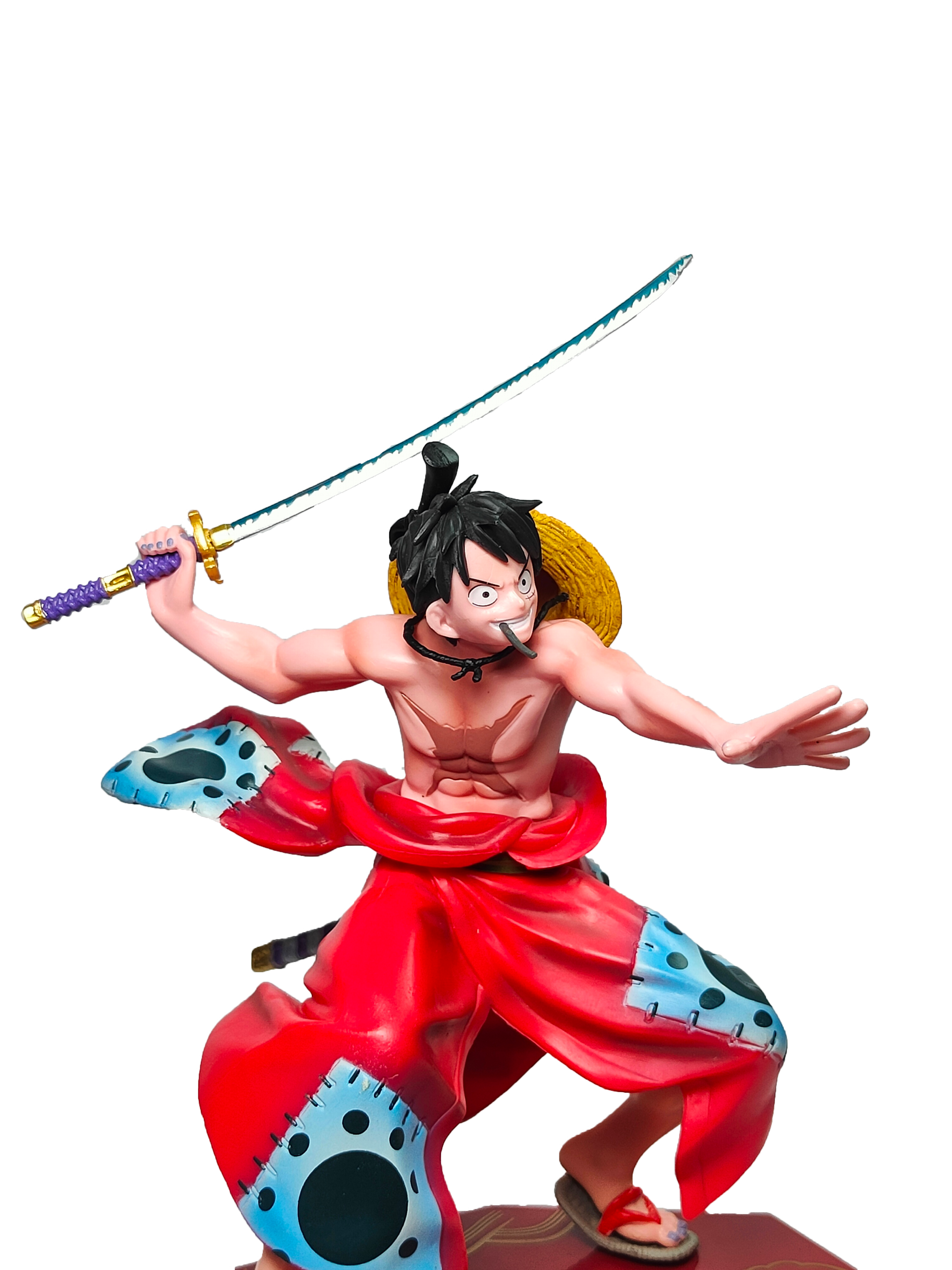 Monkey D. Luffy Dynamic Attack Pose with Katana Sword Action Figure (18Cm)