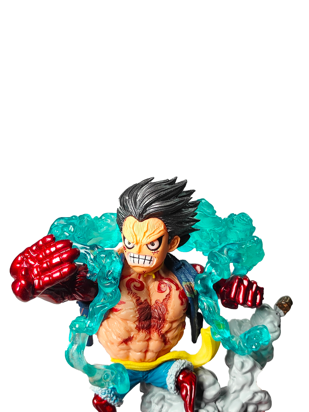 Monkey D. Luffy Gear Fourth Action Figure with Explosive Fire & Haki Effects (23Cm)