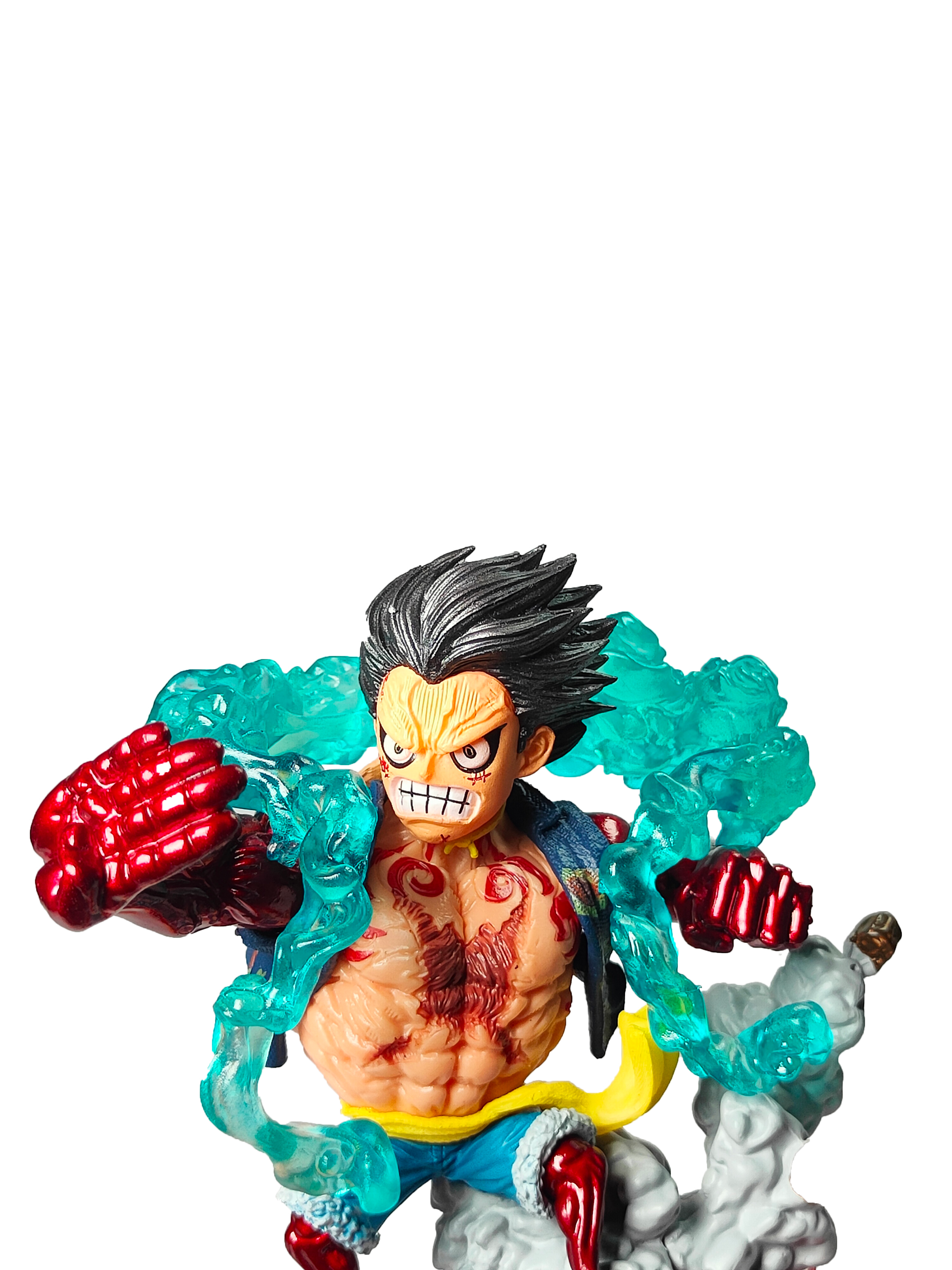Monkey D. Luffy Gear Fourth Action Figure with Explosive Fire & Haki Effects (23Cm)