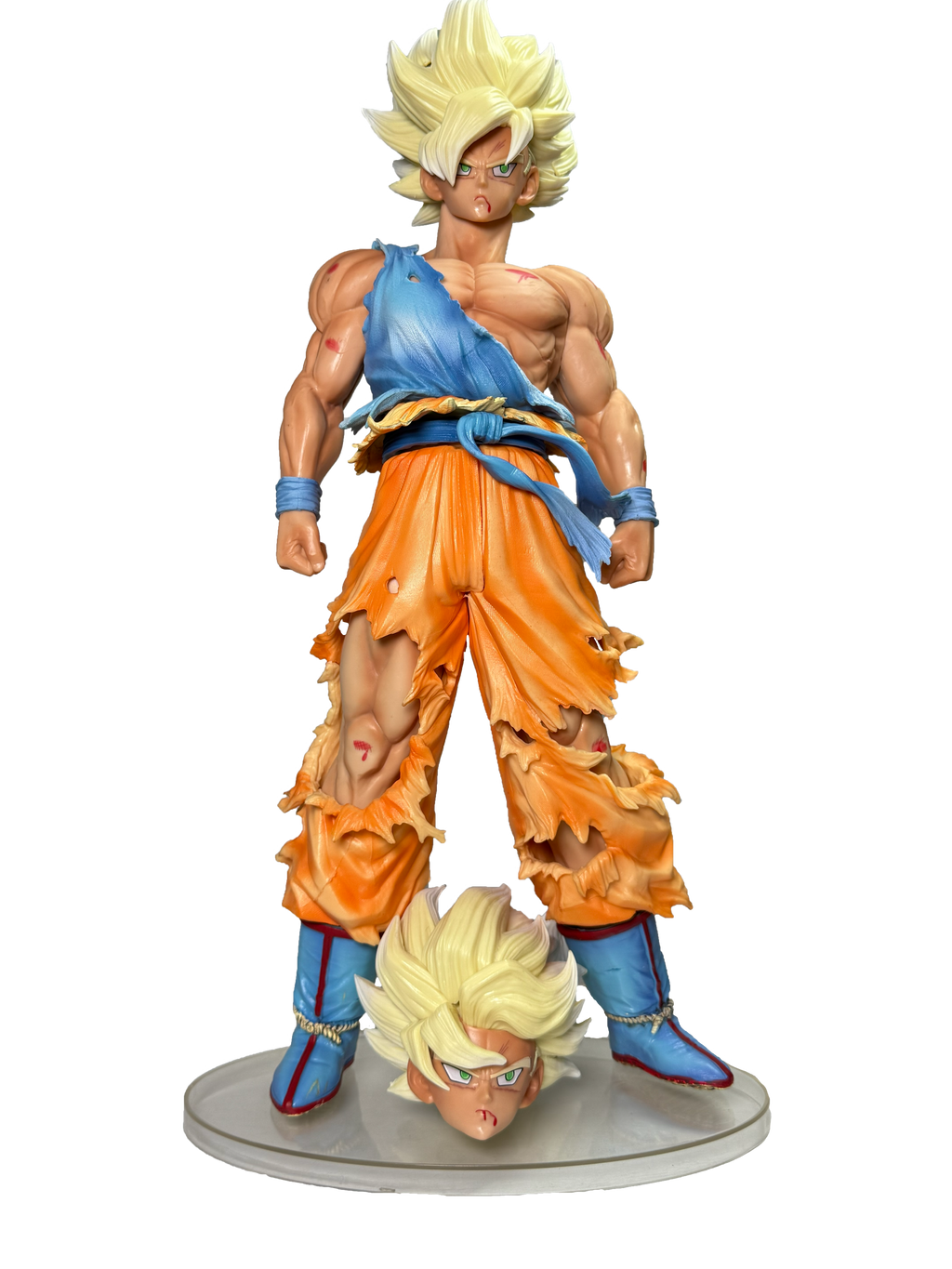 Super Saiyan Goku Battle Damaged Action Figure (44cm) | Hellzone