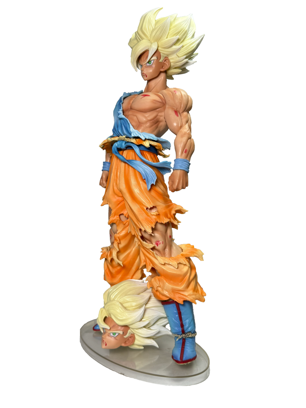 Super Saiyan Goku Battle Damaged Action Figure (44cm) | Hellzone