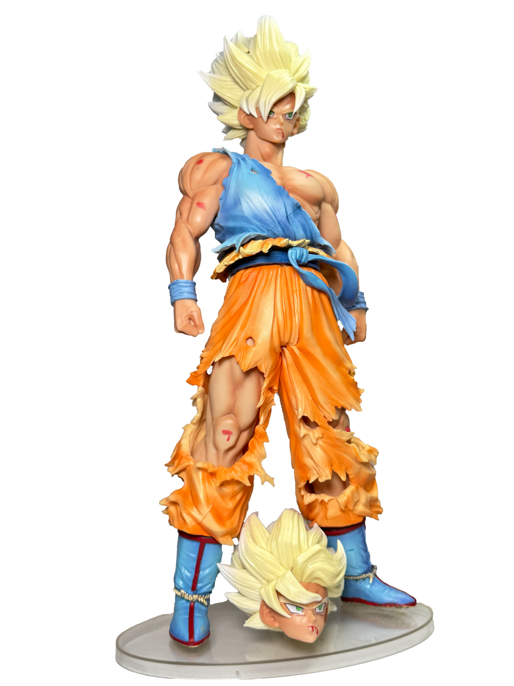 Super Saiyan Goku Battle Damaged Action Figure (44cm) | Hellzone