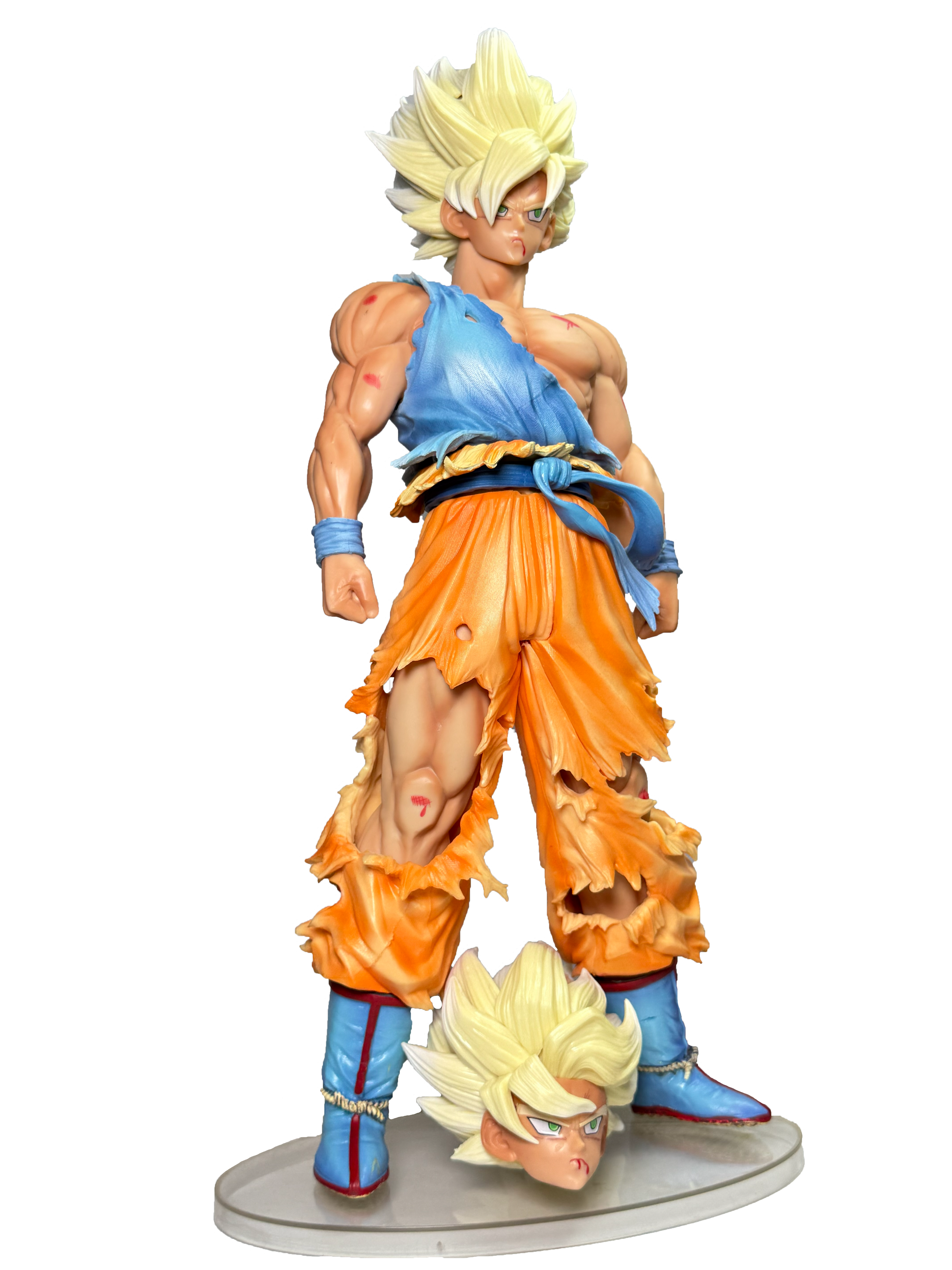 Super Saiyan Goku Battle Damaged Action Figure (44cm) | Hellzone