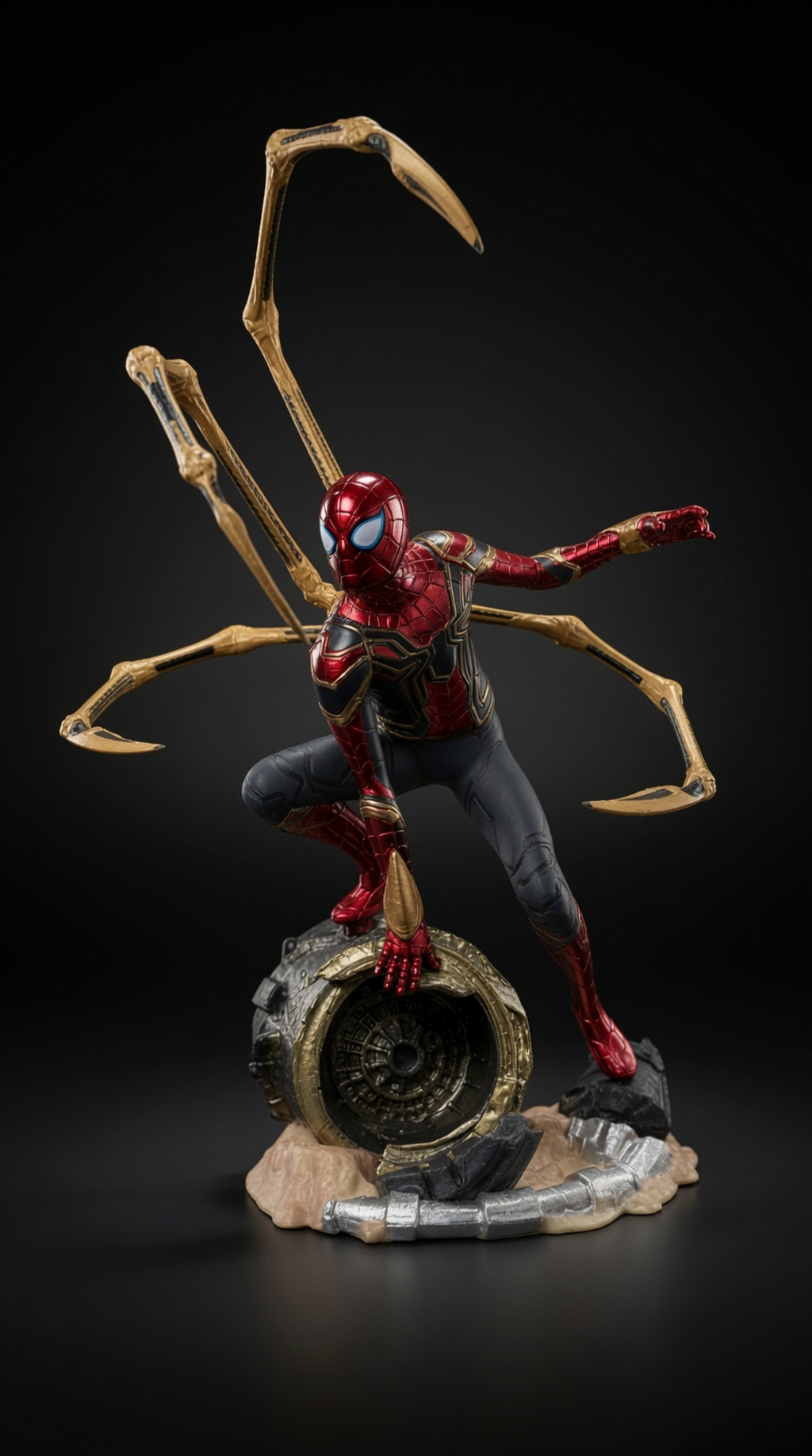 Iron Spider-Man with Mechanical Spider Legs Statue | Premium Detailed Marvel Superhero Collectible Figure