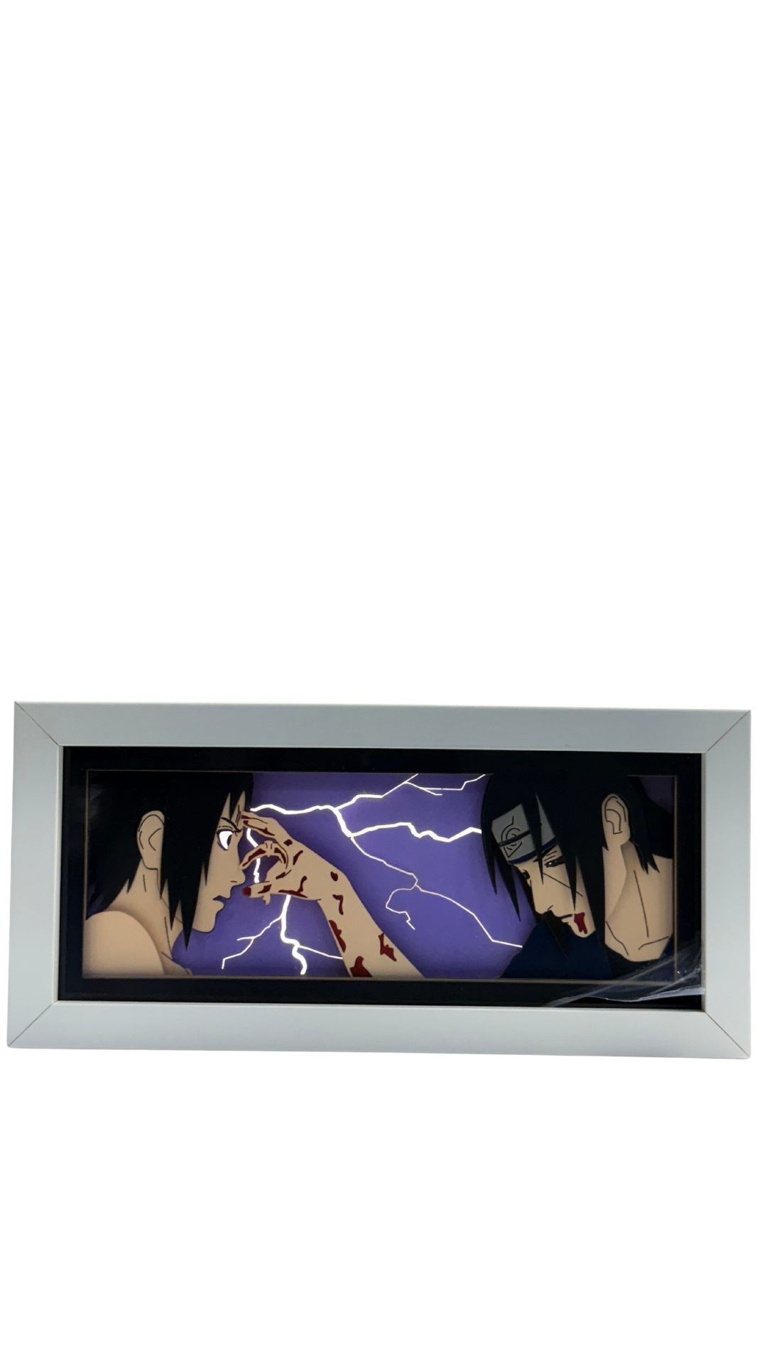Naruto Shippuden Sasuke & Itachi Uchiha Final Forehead Light Box | Hellzone Exclusive