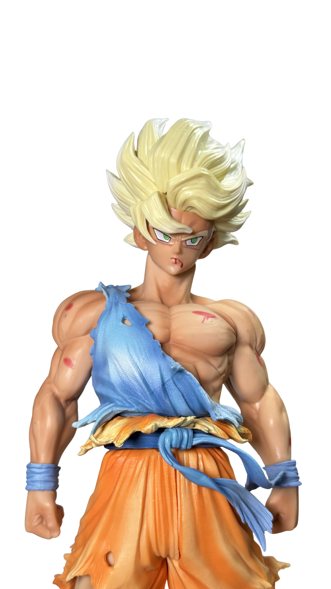Super Saiyan Goku Battle Damaged Action Figure (44cm) | Hellzone