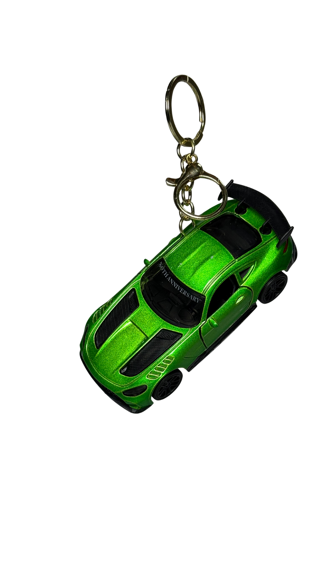 Race Car Metallic Green GT Model 50th Anniversary Edition Keychain | Hellzone