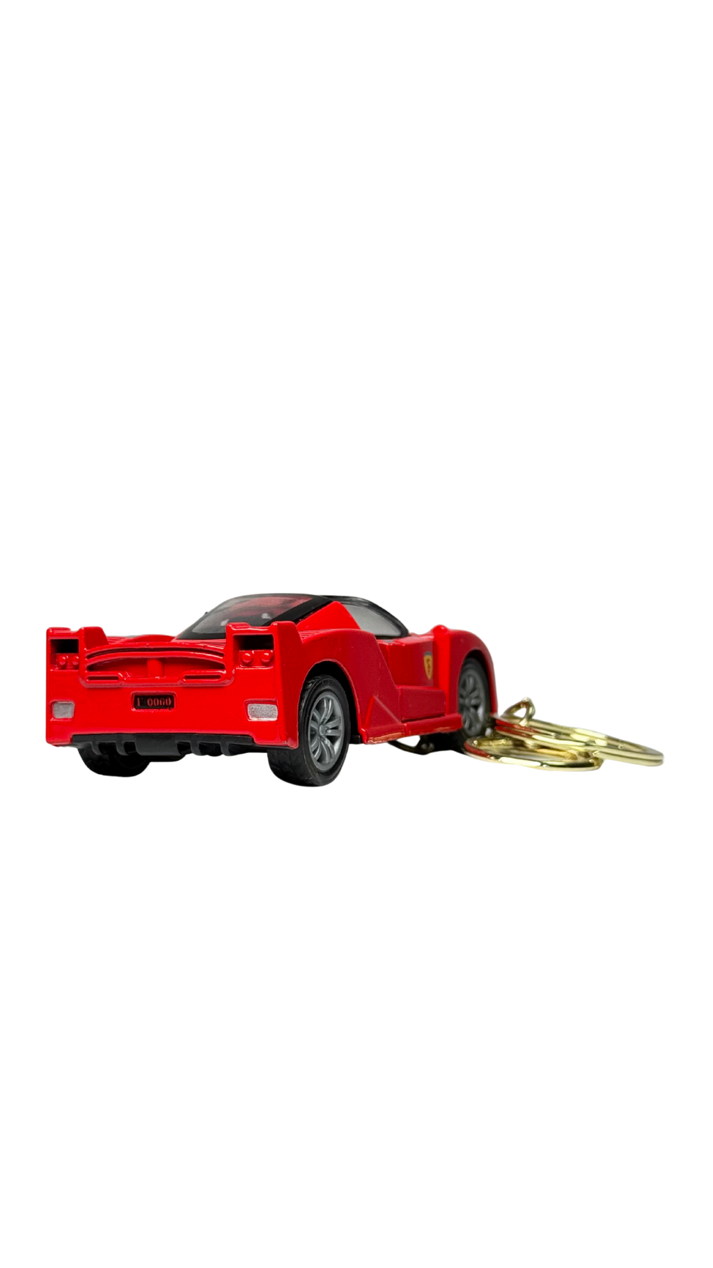 Classic Red Sports Car Convertible Style with Functional Opening Doors Keychain | Hellzone