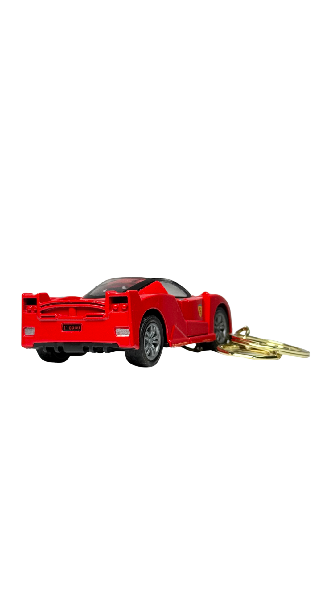 Classic Red Sports Car Convertible Style with Functional Opening Doors Keychain | Hellzone