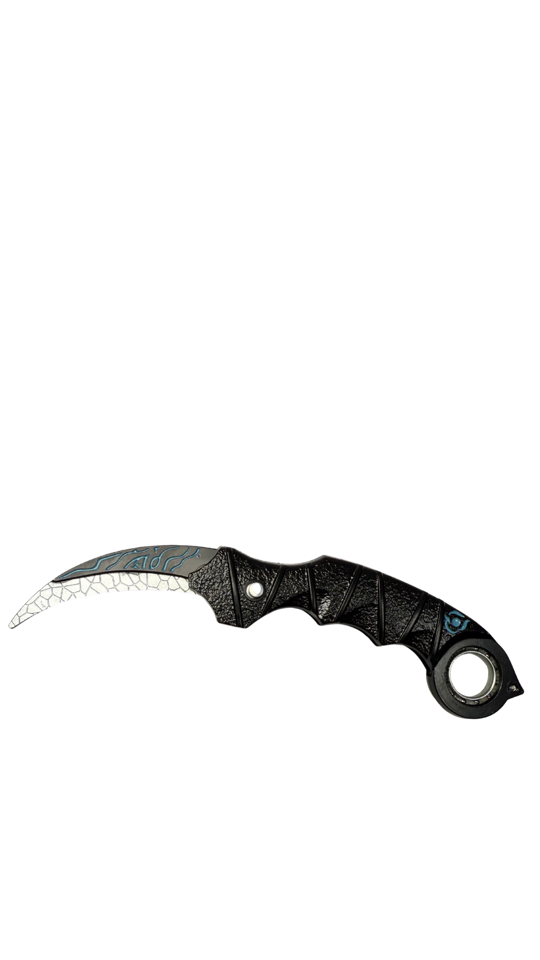 Frostbite Karambit Black & Ice Blue Skin Tactical Knife | Hellzone