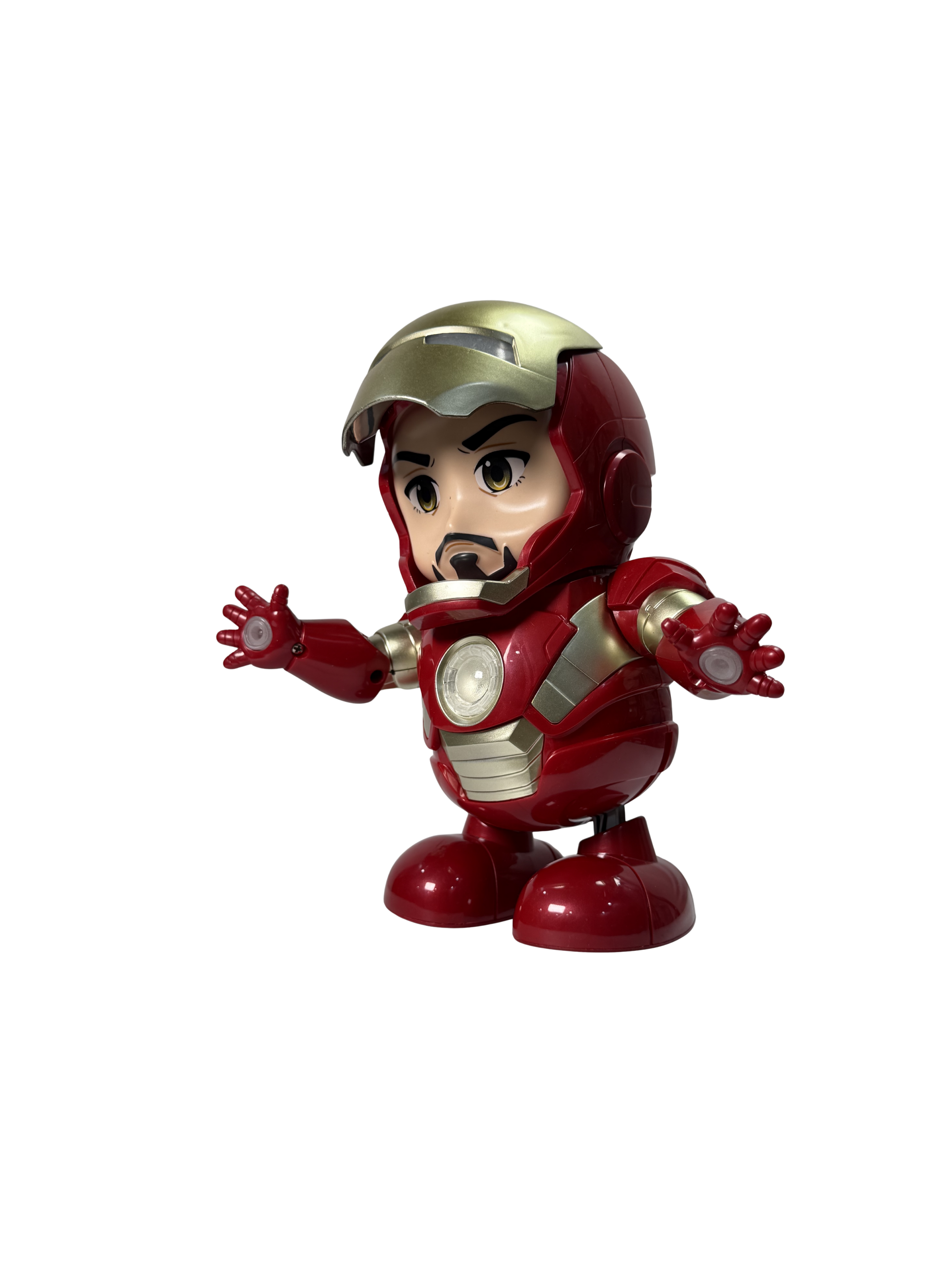 Dance Hero Iron Man | Interactive Chibi Dancing Iron Man Toy Figure with Glowing Repulsors & Arc Reactor