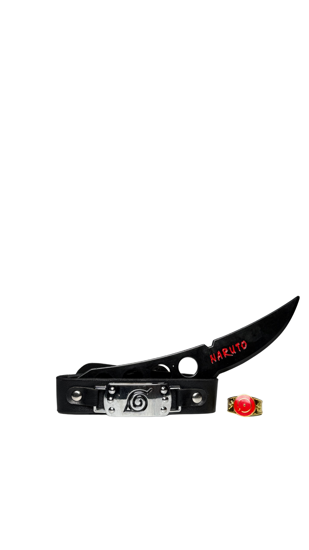 Naruto Hidden Leaf Kunai & Akatsuki Ring Cosplay Set | Hellzone