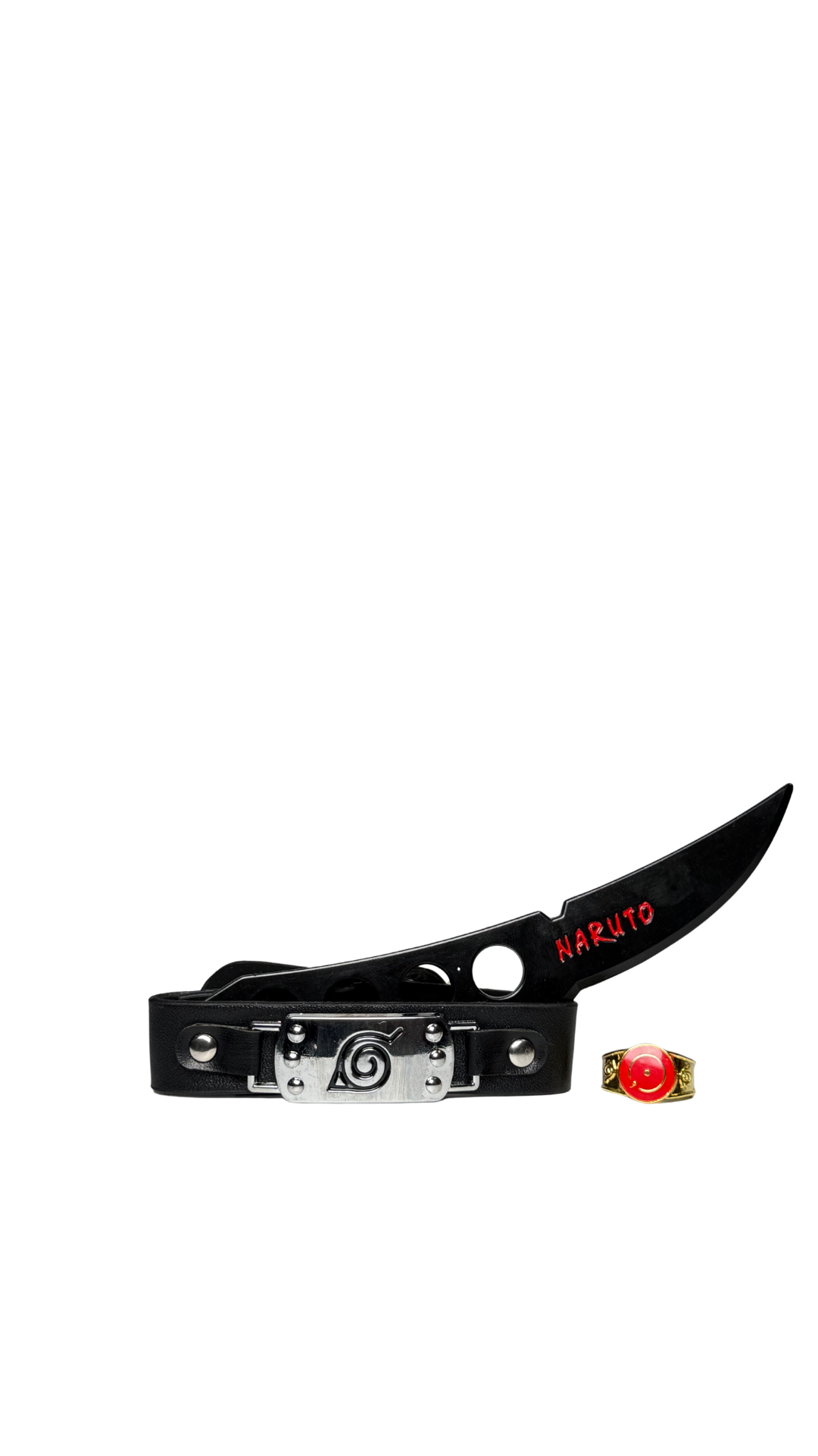 Naruto Hidden Leaf Kunai & Akatsuki Ring Cosplay Set | Hellzone