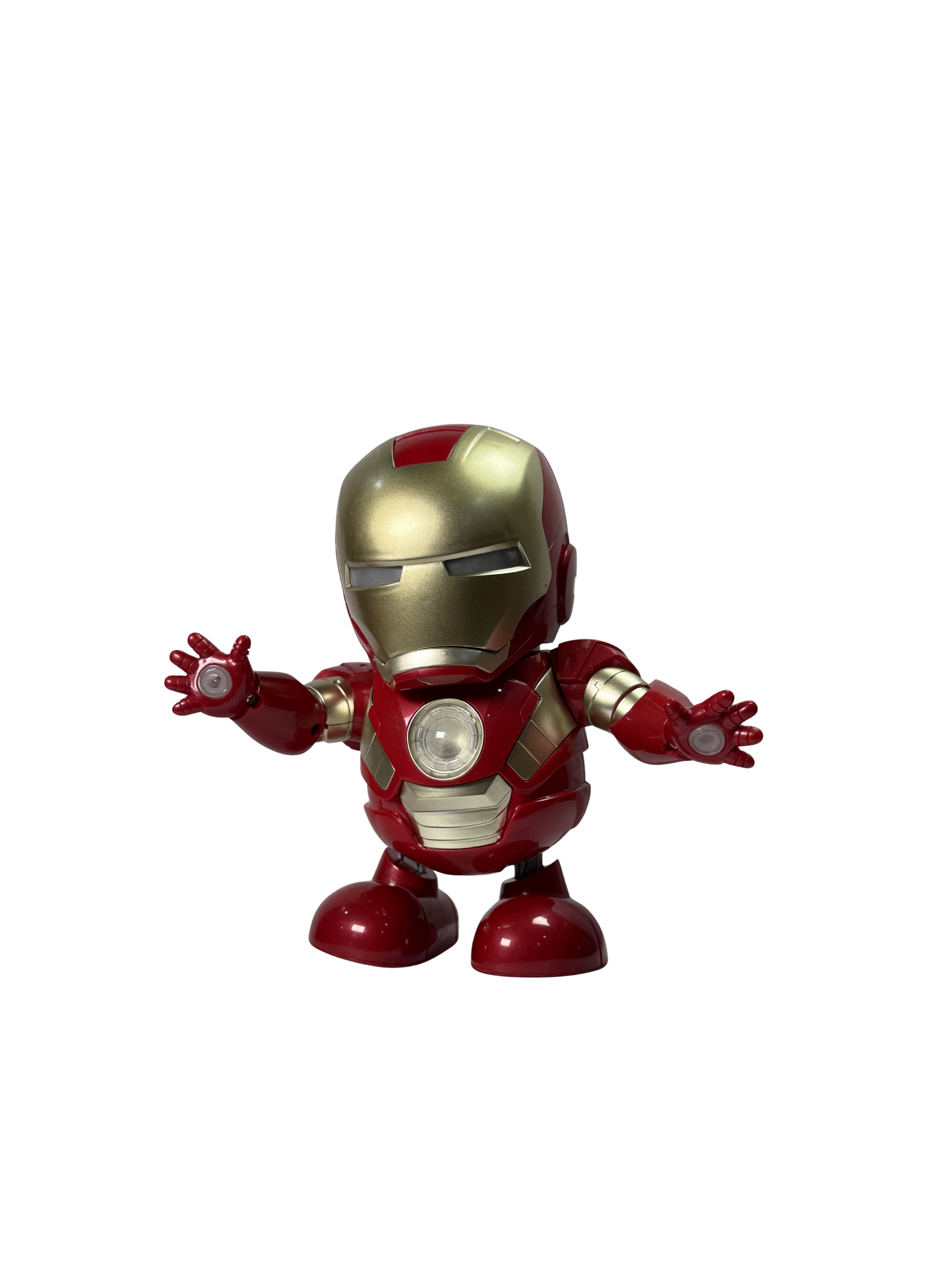Dance Hero Iron Man | Interactive Chibi Dancing Iron Man Toy Figure with Glowing Repulsors & Arc Reactor