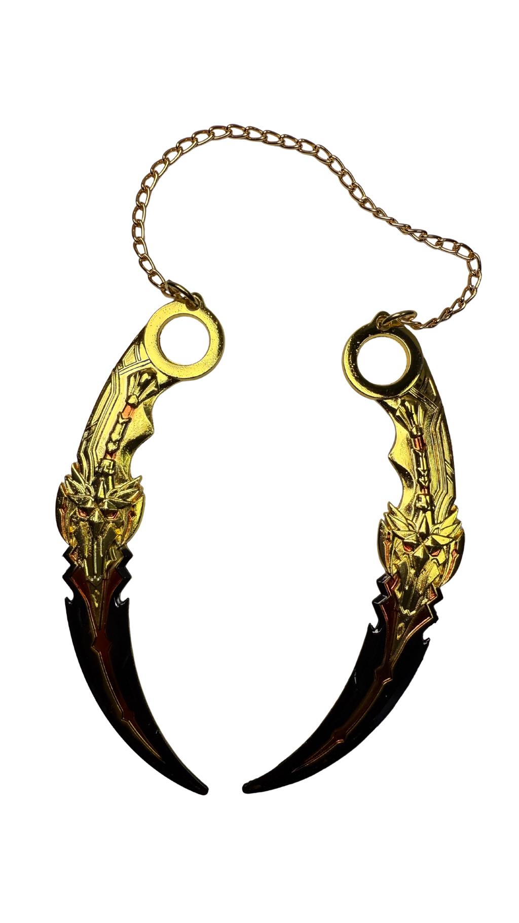 Pure Gold Shadow Karambit Dual Dragon Talon Weapon | Hellzone