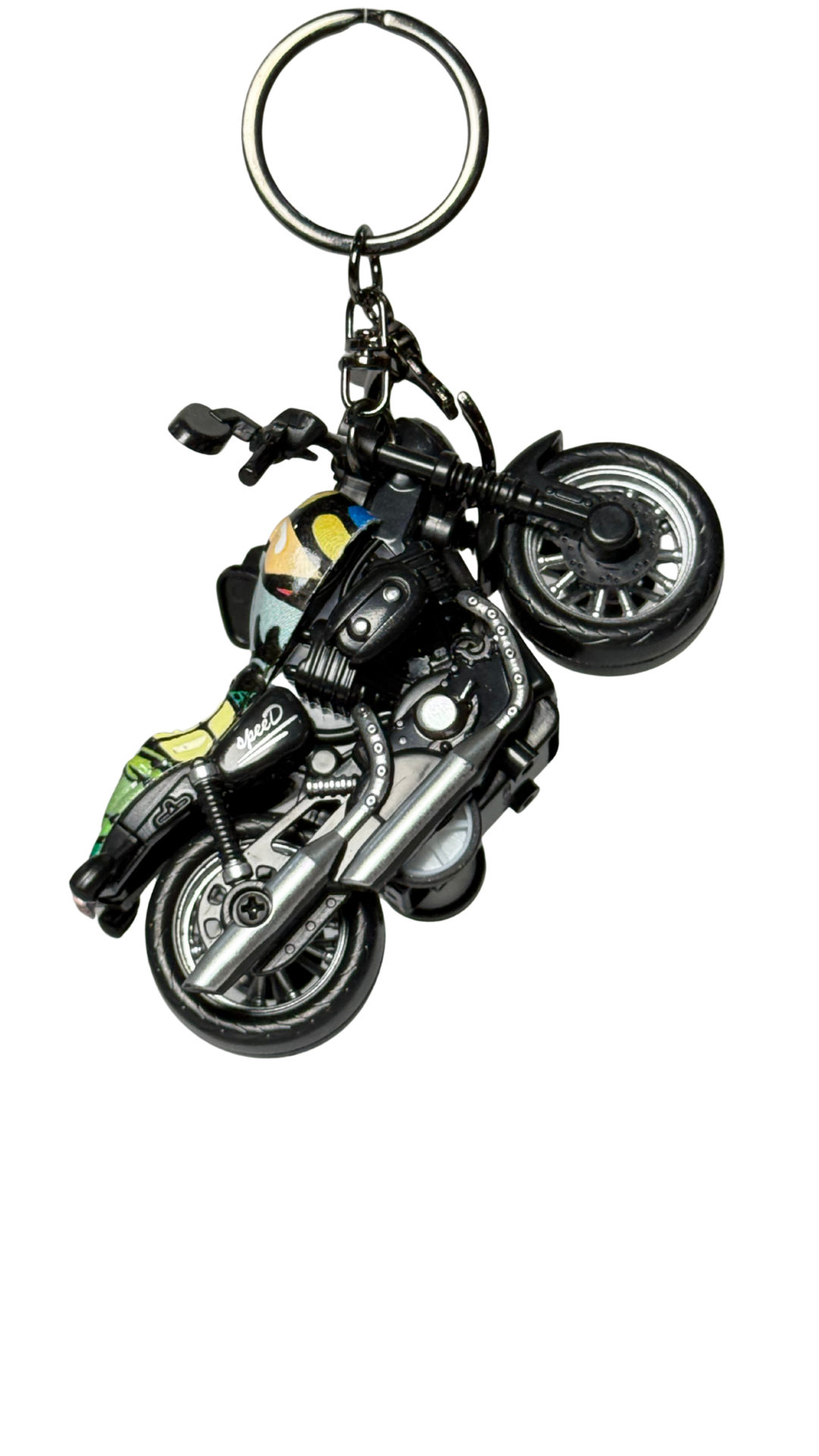 Racing Sport Motorcycle Black & Camo Detailed Replica Keychain | Hellzone