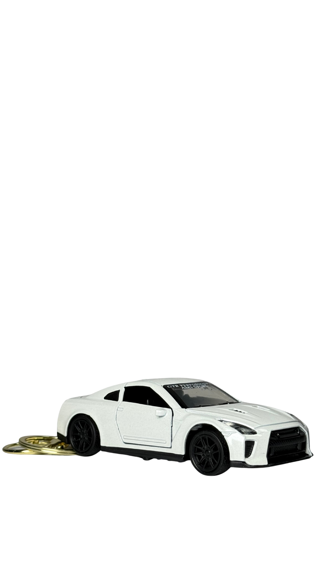 GT-R Style Race Car White Finish Performance Sport Mode Keychain | Hellzone