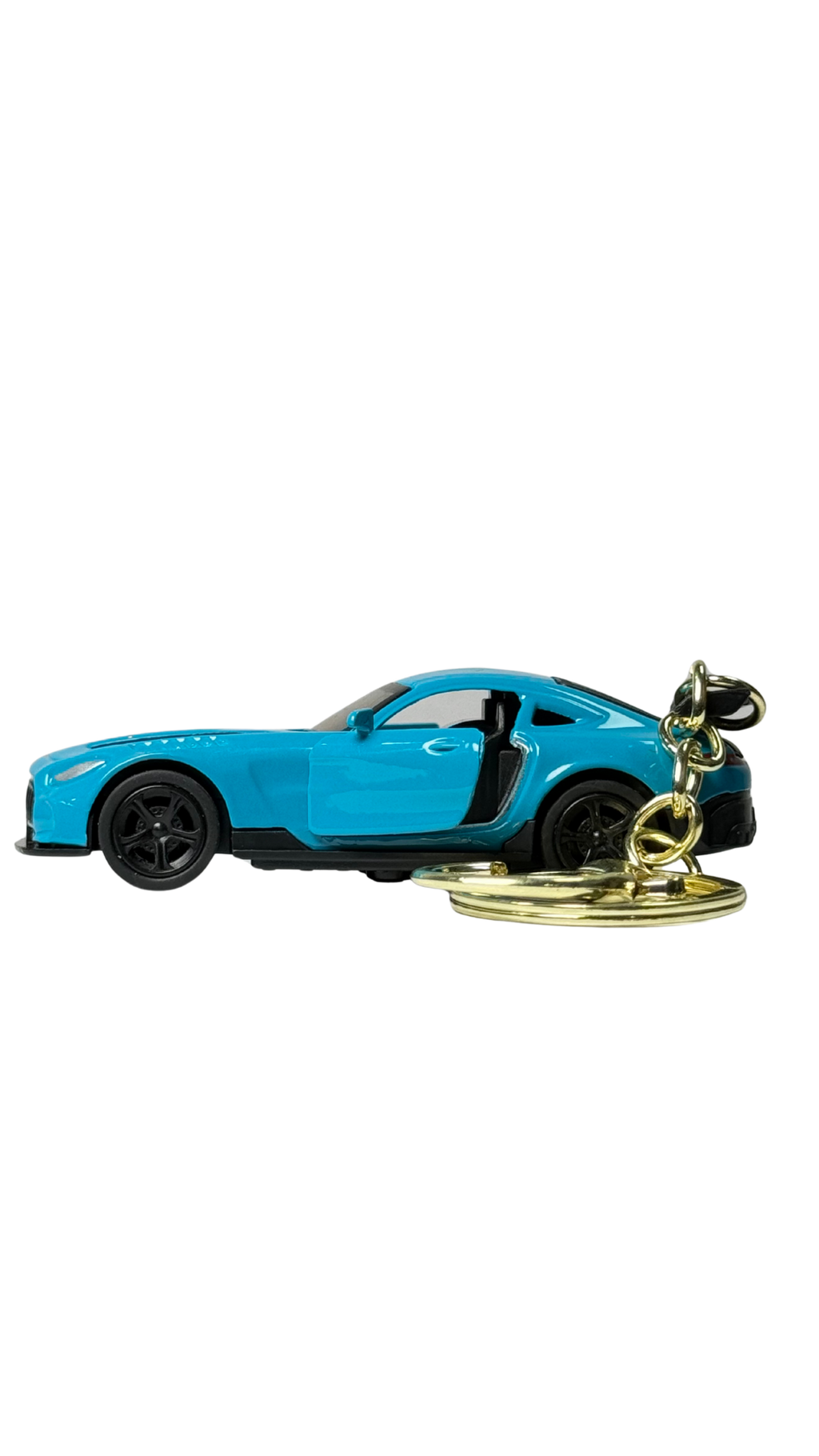 GT Race Car Blue Finish with Opening Doors & Large Spoiler Keychain | Hellzone